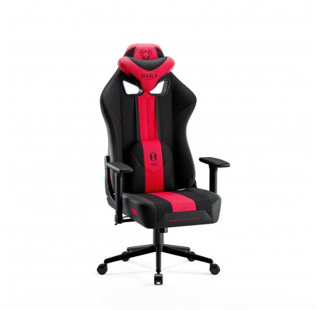 Látkové Kreslo Diablo X-Player 2.0 Small: Karmínovo-antracitový Látkové Kreslo Diablo X-Player 2.0 Small: Karmínovo-antracitový