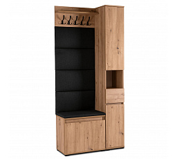 Súprava do Predsiene VENORNA 90 cm Dub Artisan/Grafit