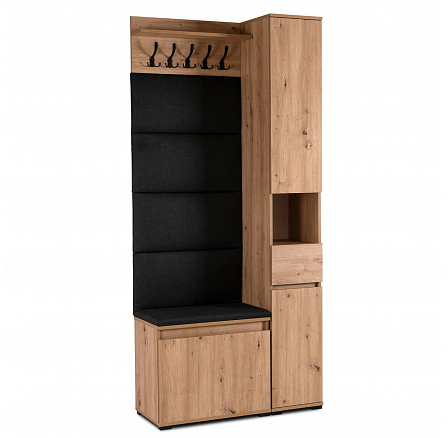 Súprava do Predsiene VENORNA 90 cm Dub Artisan/Grafit