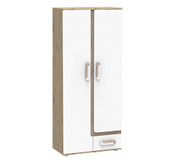 Šatní skriňa APETITO 03, Dub/Biela