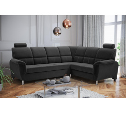 Rohová sedacia súprava P Nadia Black - čierna