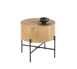 Konferenčný stôl BROOKLYN-S, prírodný dub/čierna