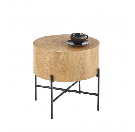 Konferenčný stôl BROOKLYN-S, prírodný dub/čierna