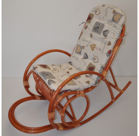 Vankúš UNI pre hojdacie kreslo s motívom srdca Love