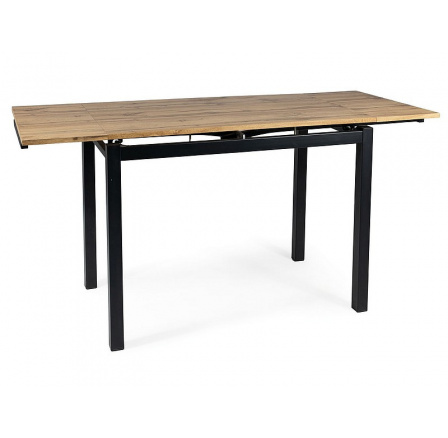 Jedálenský stôl GD017, dub Artisan/čierny mat