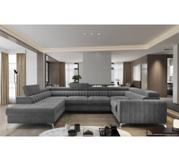 Rohová sedacia súprava v tvare U LOUIS, Sola 6 ľavá