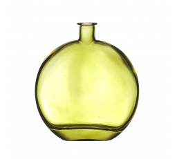 Zelená sklenená váza Lerco