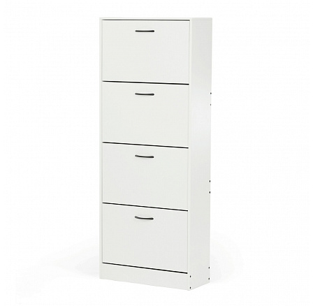 Botník, mdf, bílá, ABO-G1018 WT