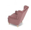 Kreslo ušiak, ružová látka, AK-388 PINK2