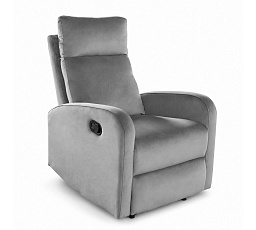 Rozkladacie relaxačné kreslo velvet sivé FR6-FXJG
