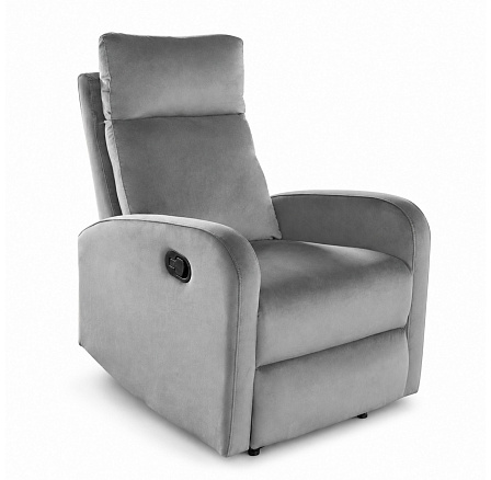 Rozkladacie relaxačné kreslo velvet sivé FR6-FXJG Rozkladacie relaxačné kreslo velvet sivé FR6-FXJG