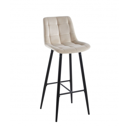 Barová stolička H2-FX, béžová / čierna 
