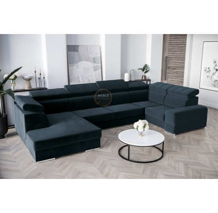Rohová sedacia súprava ROYAL MAX I 210x375x185 - zelená, pravá Rohová sedacia súprava ROYAL MAX I 210x375x185 - zelená, pravá