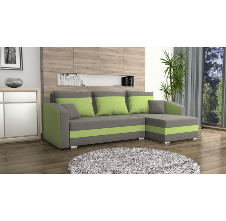 Rohová sedacia súprava Fabian UNI sivá/zelená