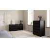 Komoda SIMPLICITY 231, Čierny mat