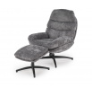 Kreslo DARIO s podnožkou, Sivá
