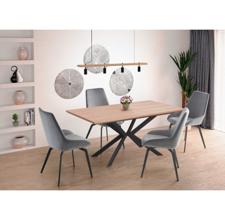 Jedálenský stôl LEGARTO, prírodný dub