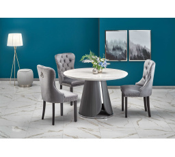 Jedálenský stôl REMIGIO, biely mramor