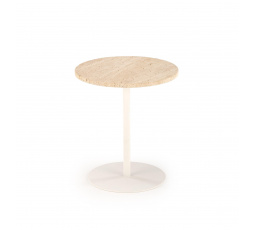 Konferenčný stôl TRAVERSO S, Travertín/Biela