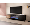 TV komoda RANDOM RTV-K RTV 180 cm s krbom, dub wotan/čierny