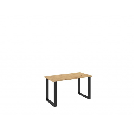 LOFT - Jedálenský stôl w. 138 x 75 x 67, laminovaný dub artisan/čierny kov "LP" (K150-Z)