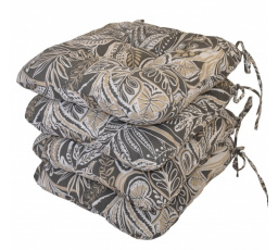 Sedák UNI látka listy na tmavej set 4 kusy