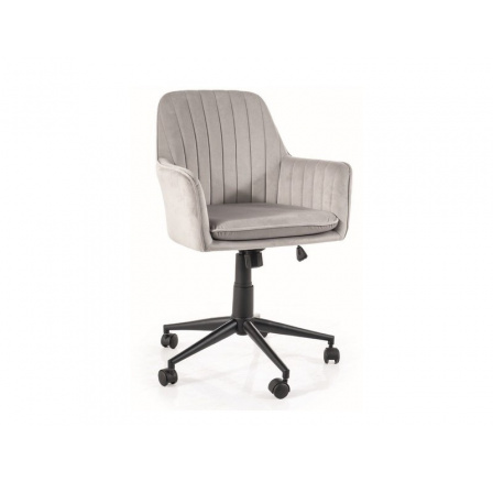 Kancelárske kreslo Q-886 VELVET, svetlosivá Bluvel 03