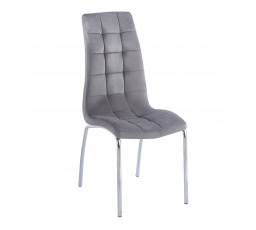 Stolička velvet sivá DC2-092V