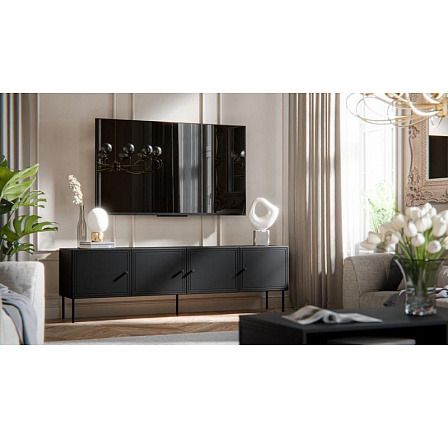 PALAZZO BIS TV skrinka 200 (4D) čierna (1 ks)=2 str. ) PALAZZO BIS TV skrinka 200 (4D) čierna (1 ks)=2 str. )