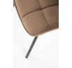 Jedálenská stolička K332 VELVET, Béžový Bluvel 28/Čierna