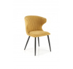 Jedálenská stolička K496, horčicová/Čierna