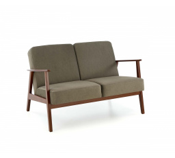 Pohovka MILANO 2S, Olivový Castel 38/Tmavý Orech