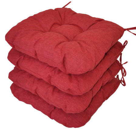 Sedadlo UNI bordovej farby - sada 4 kusov