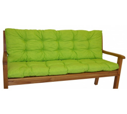 Vankúš na záhradnú lavičku 120 cm - svetlozelená látka