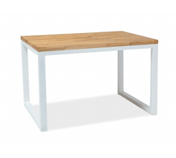 Stôl LORAS II prírodná dyha dub/biela 180x90