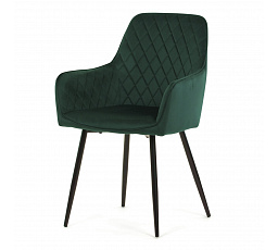 Jídelní židle, zelená, sametová látka, DCH-215 GRN4