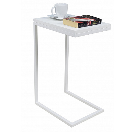 Odkladací stolík Loft – v rôznych farbách - Biely mat, Biely mat Odkladací stolík Loft – v rôznych farbách - Biely mat, Biely mat