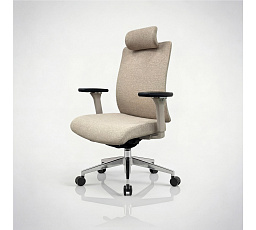 Ergonomická kancelárska stolička svetlo béžová VECTOT
