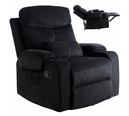 Rozkladacie Kreslo TORRES Čierny Manšester