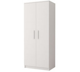 Šatní skriňa 2D OMEGA I - 06, Biela/Biela