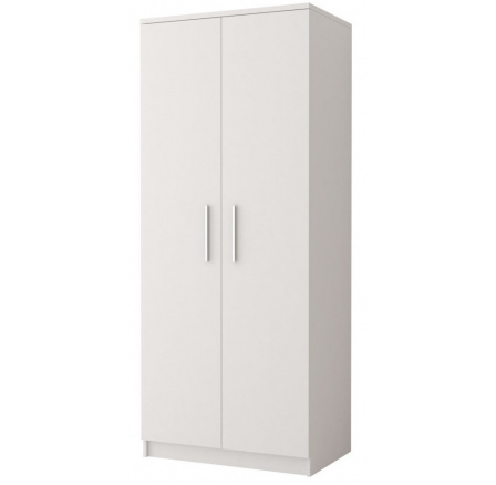 Šatní skriňa 2D OMEGA I - 06, Biela/Biela
