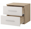 Nočný stolík OMEGA III - 22, Dub Sonoma/Biela