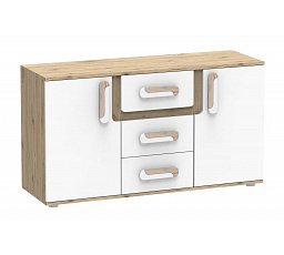 Komoda APETITO 07, Dub/Biela