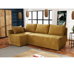 Rohová sedacia súprava Neklan L hnedá