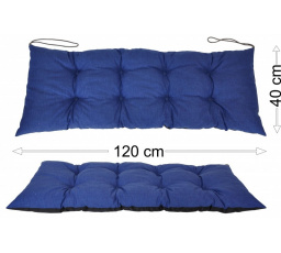 Podsedák 120x40 tmavo modrý melír