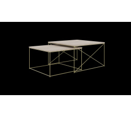 Stolík konferenčný 2v1 Licco Zlatý+Sonoma