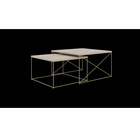 Stolík konferenčný 2v1 Licco Zlatý+Sonoma