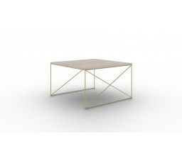 Stolík kávový Nelia Zlatý+Sonoma
