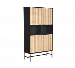 Regál MAGO R1, Dub/ Čierny matný