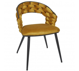 Stolička Sawyer horčicová